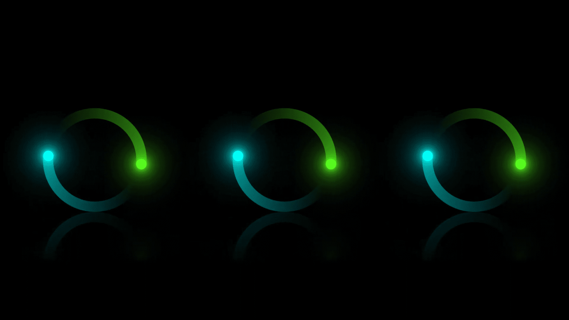 an animated css glowing loader